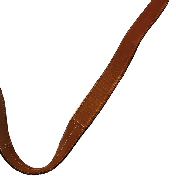 COACH SIGNATURE CROSSBODY BAG PURSE F10416 BROWN LEATHER - Picture 15 of 16